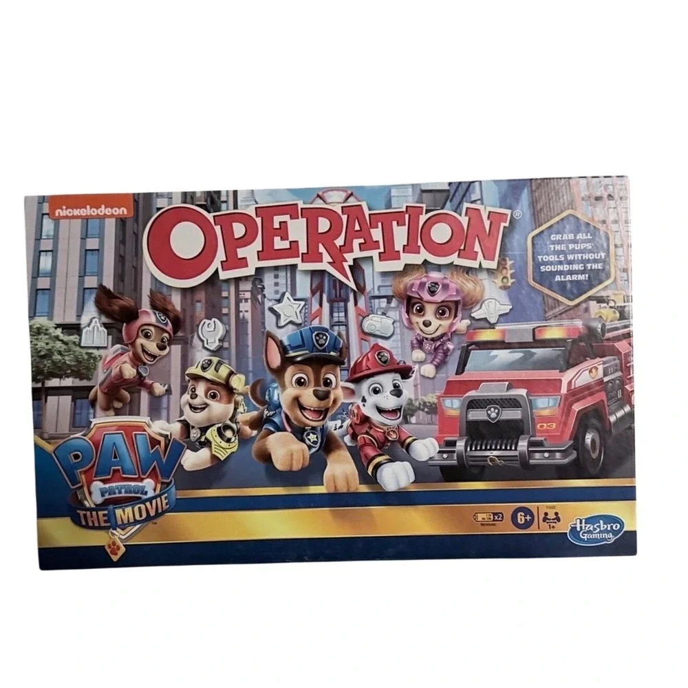 New Hasbro Operation Board Game Kids Toys Paw Patrol Fun Family Activity Puzzle